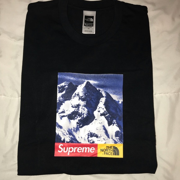 supreme x north face tee